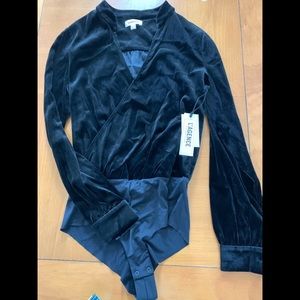 NWT L’AGENCE velvet bodysuit